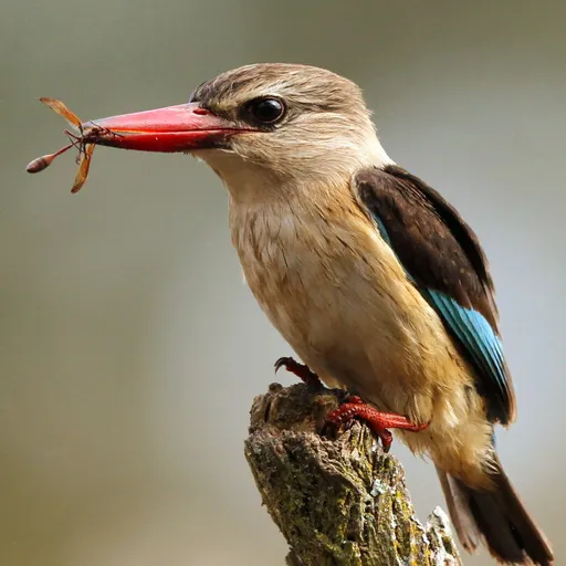 Brown-hooded Kingfisher (Halcyon albiventris)