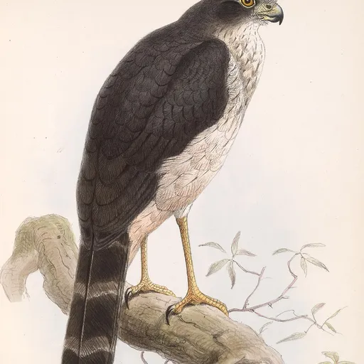 Slaty-backed Forest Falcon (Micrastur mirandollei)