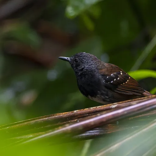 Northern Chestnut-tailed Antbird (Sciaphylax castanea)