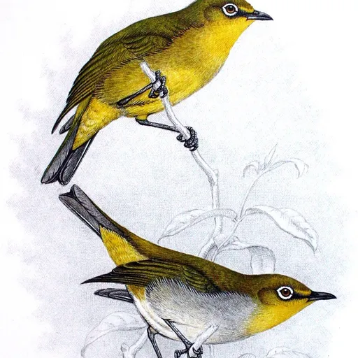 Cape White-eye (Zosterops virens)